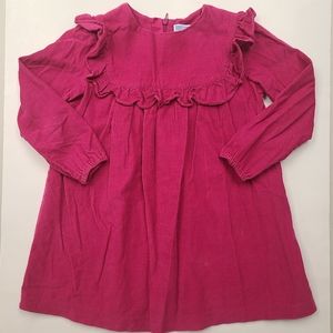 Jacadi Magenta Pink Velour Dress 5T